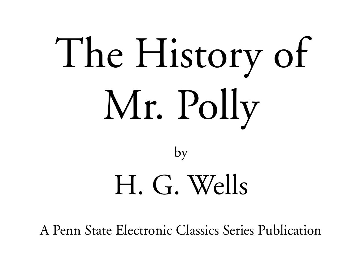 The Historyof Mr. Polly